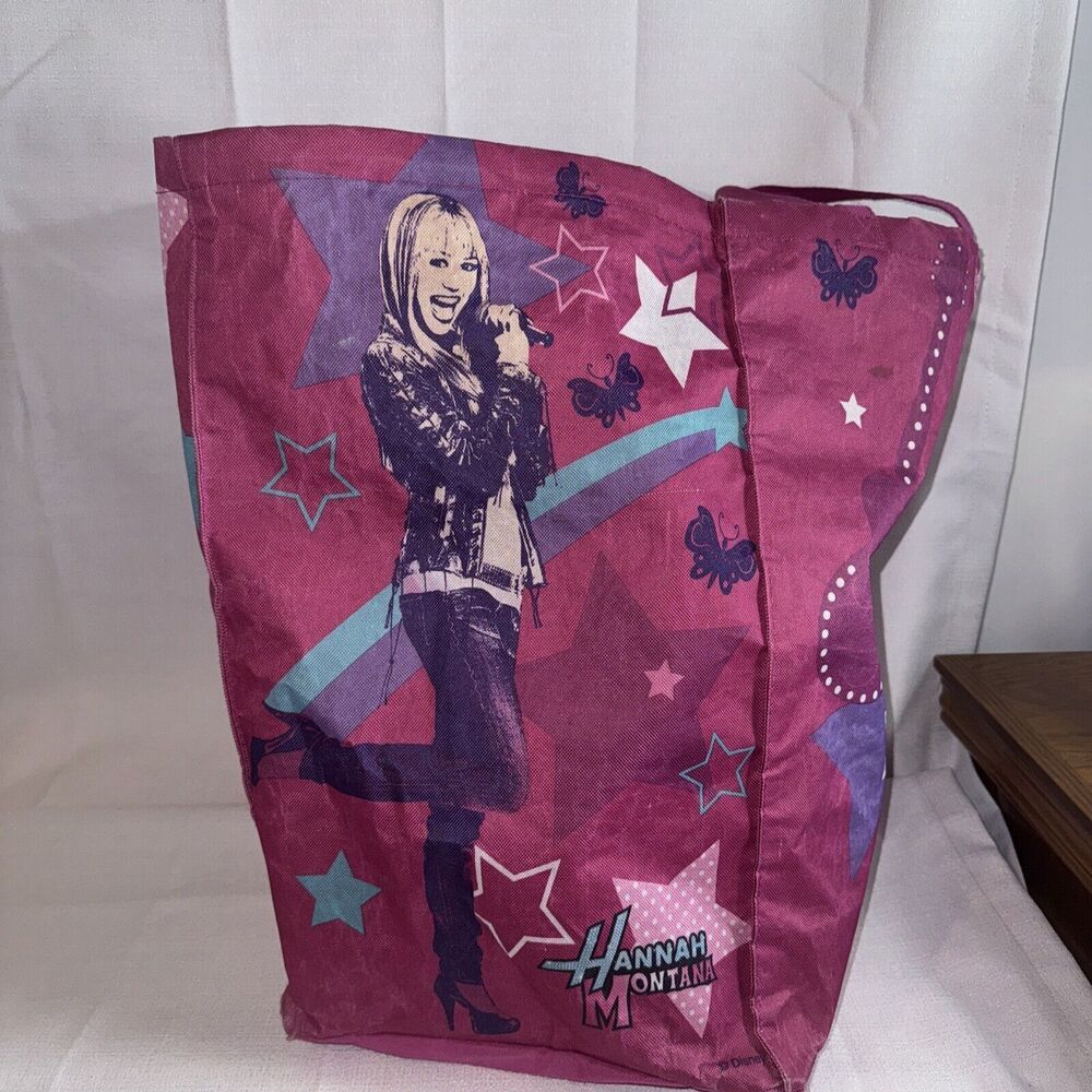 Disney Hannah Montana Star‎ 18" Tall Tote Bag RARE Y2K